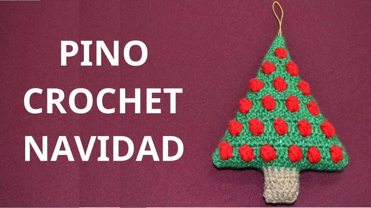 Pino Navidad en tejido crochet tutorial paso a paso.