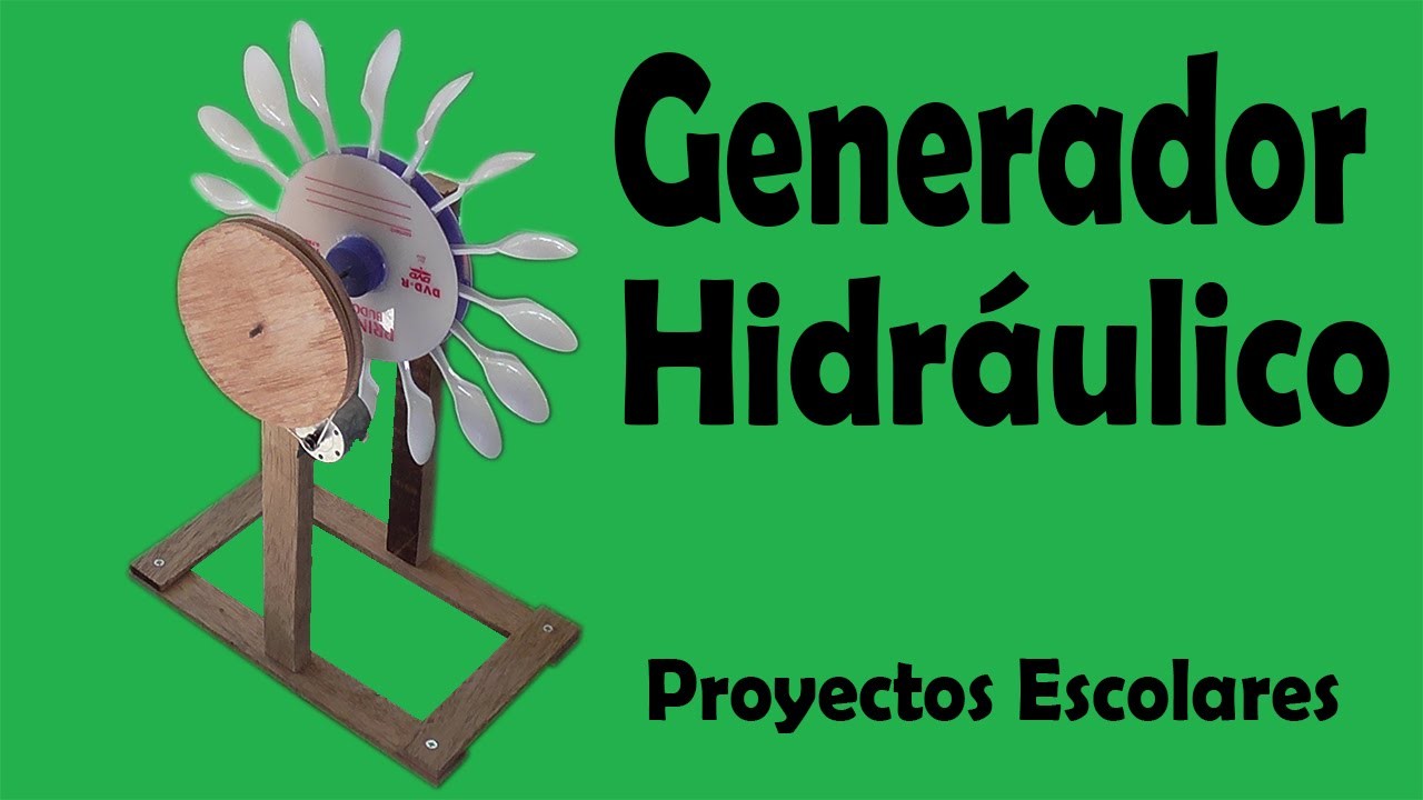 Proyectos - Generador Hidráulico De Energía Eléctrica (muy fácil de hacer)