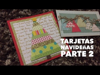 TUTORIAL Tarjetas navideñas Fáciles Parte2.Easy Christmas Cards Part2