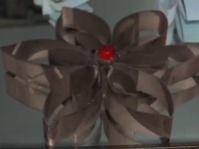 DIY Flor de rollo de papel higienico