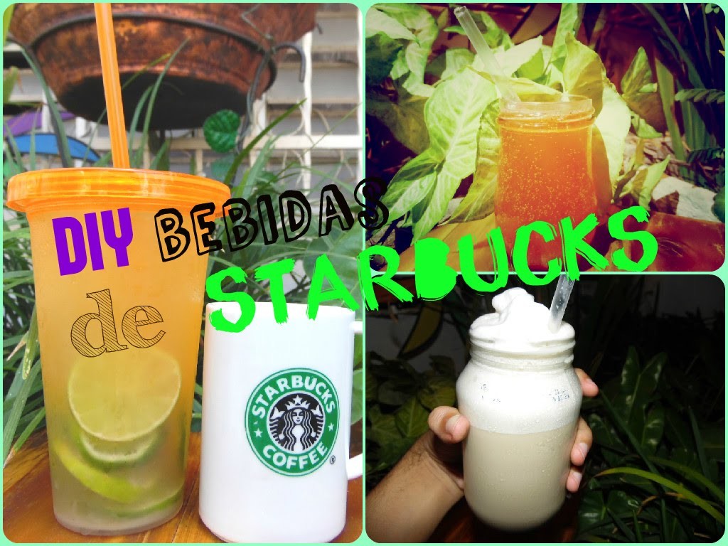 DIY BEBIDAS DE STARBUCKS |fizzio,shake ice tea,frapuccino vainilla?