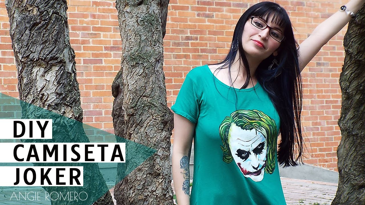 DIY  Cómo hacer camiseta o playera de Joker - Guason SIN MOLDES