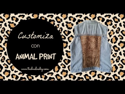 DIY: Cómo renovar un chaleco tejano con Animal Print