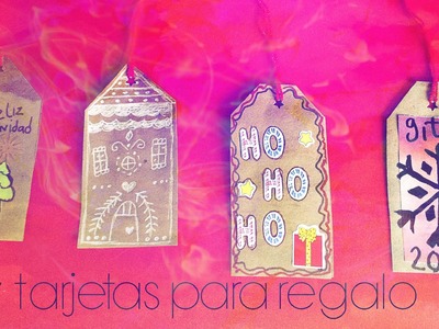 DIY Haz tus tarjetas de regalo #Navidad