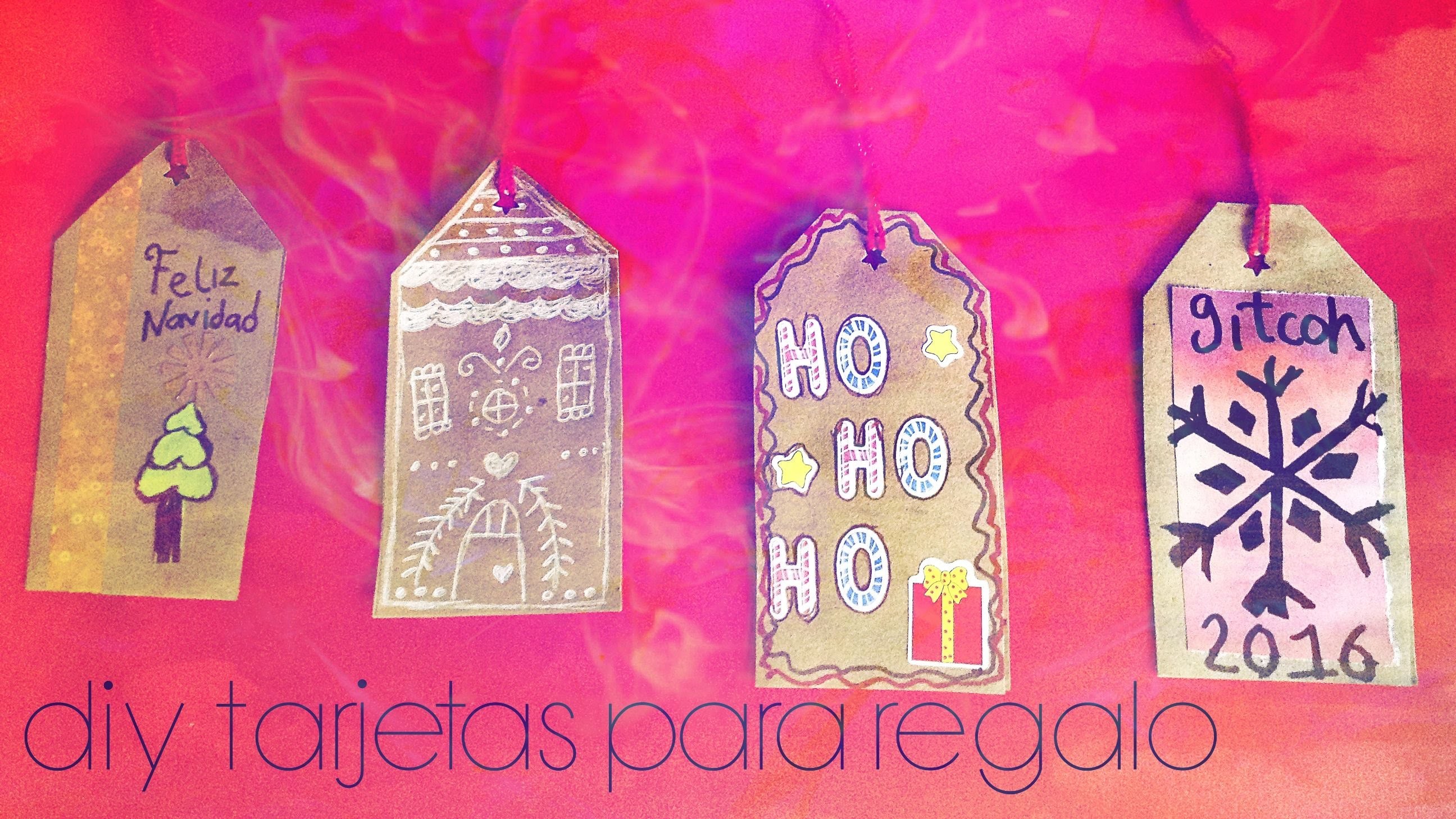 DIY Haz tus tarjetas de regalo #Navidad