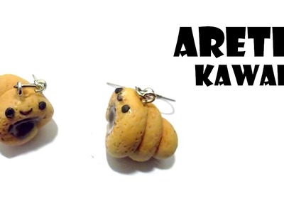 Aretes de Panesitos Kawaii ♥ Tutorial ●ω●. ♥ Kawaii earrings bread ♥  Porcelana fria