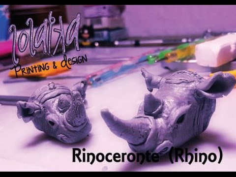 AVANZADO -  ADVANCED - DIY Tutorial Polymer Clay Rinoceronte (Rhinoceros)