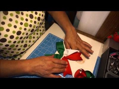 DIY Como hacer un moño patrio o tricolor!! DIY [3]