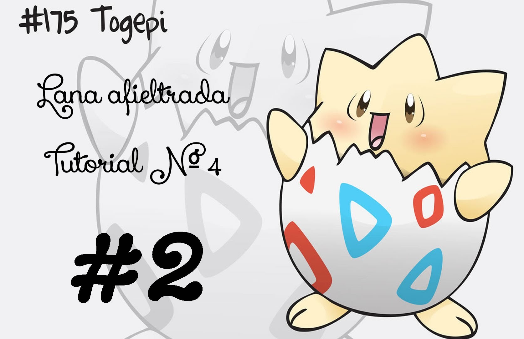 Pokemon Togepi 2.6 Tutorial Lana afieltrada - Needle Felted -