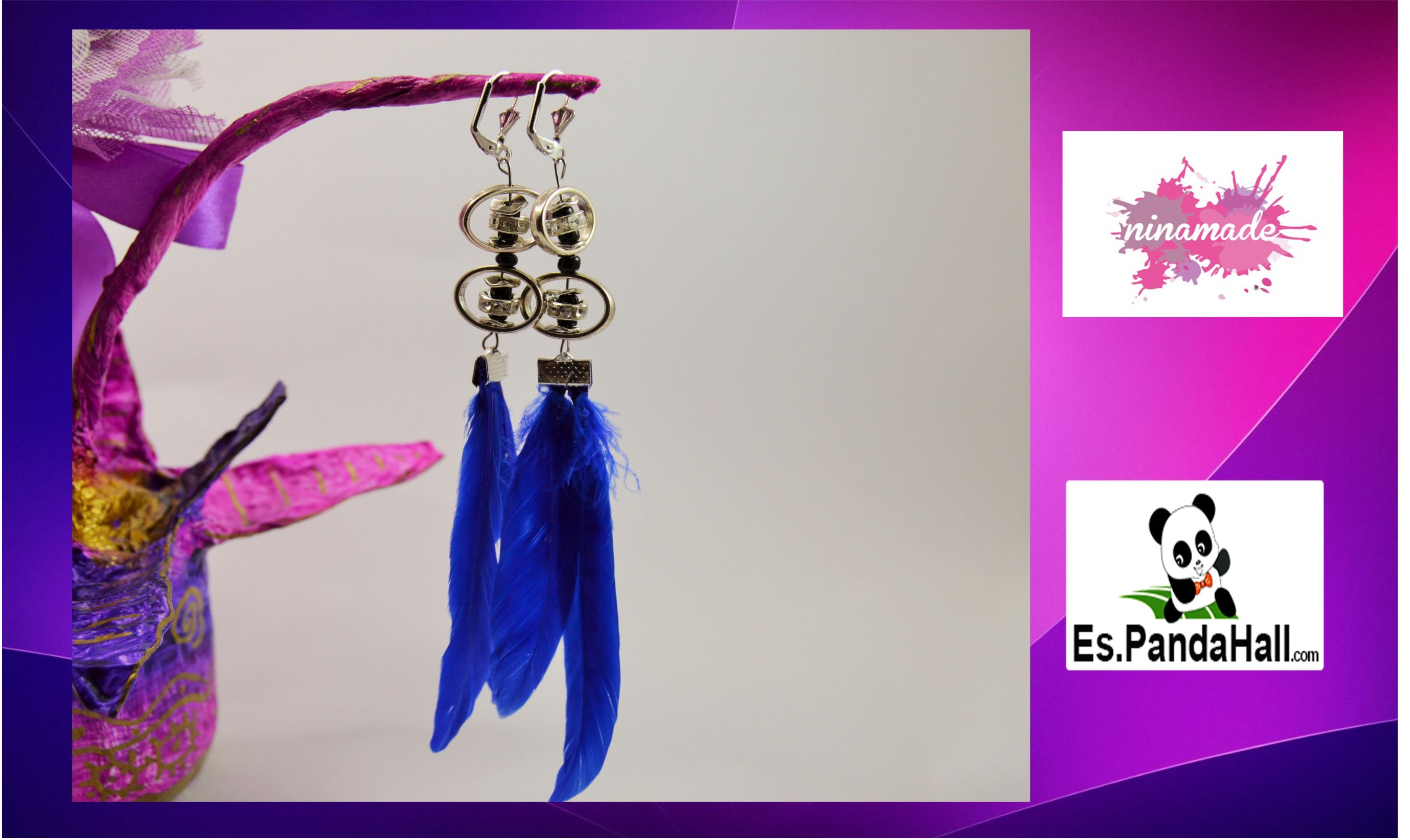 DIY.Tuto19. Pendientes tendencia.Earrings tendence. Es.Pandahall.com