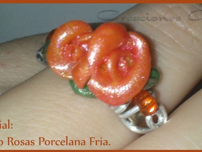 Tutorial Anillo con Rosa Porcelana Fria