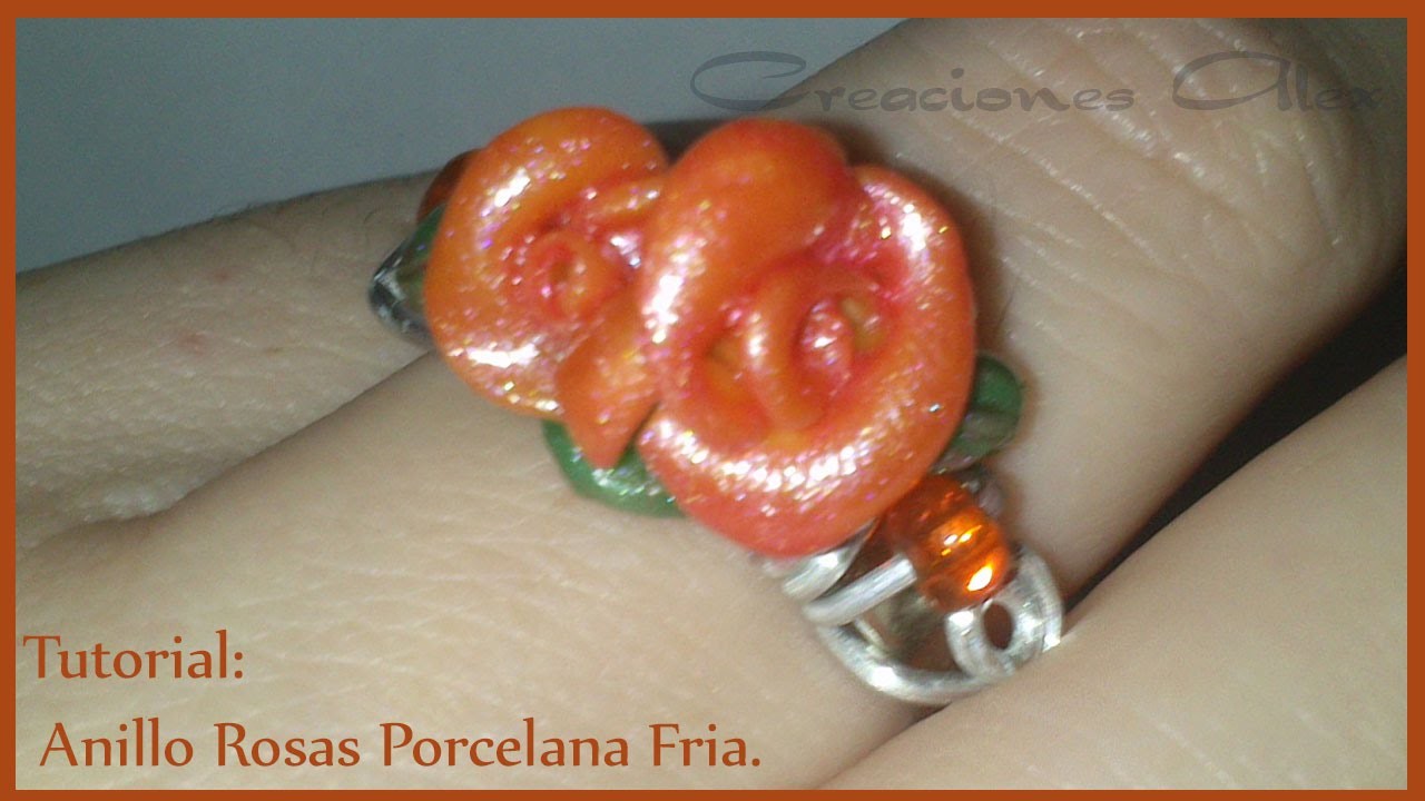 Tutorial Anillo con Rosa Porcelana Fria