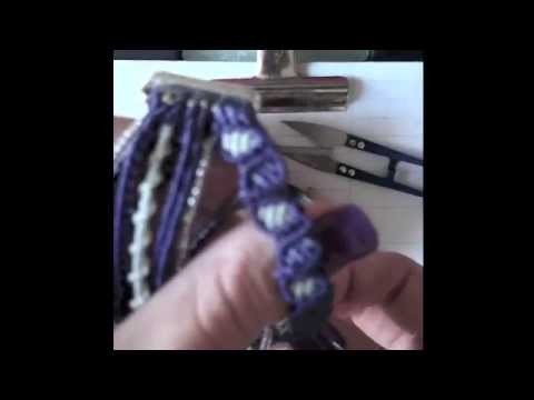 Tutorial macrame pulsera hojas del arbol de la vida