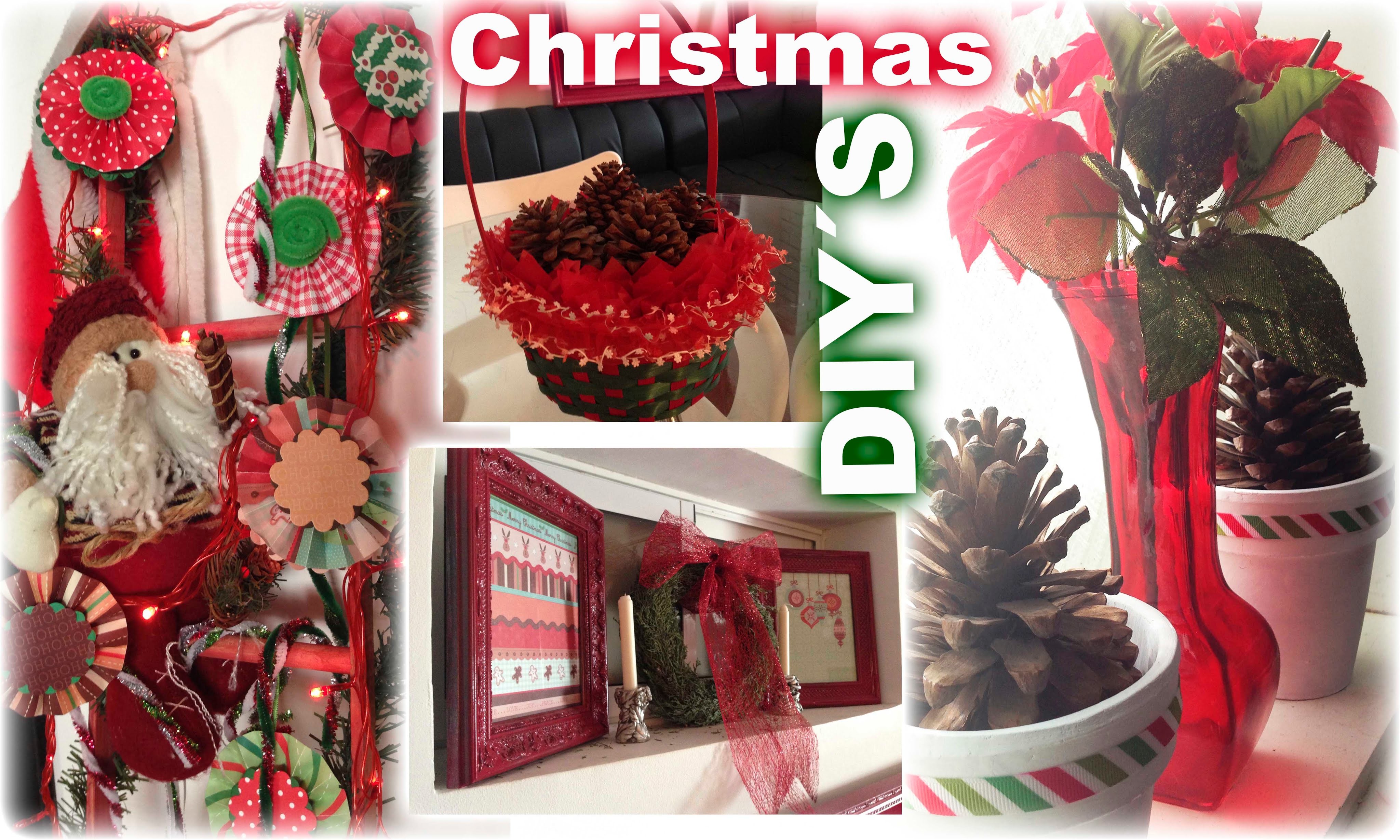 DIY: 4 Ideas Fáciles y Económicas Para Decorar de Navidad tu Casa. 4 Christmas Decorations