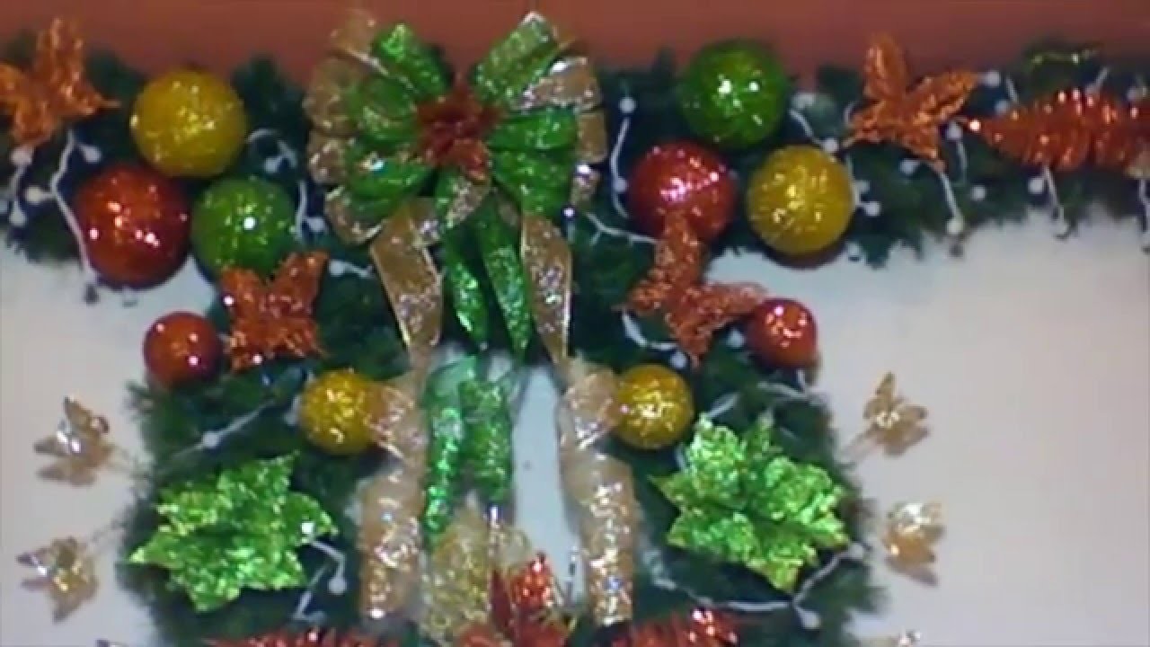 DIY Christmas garland and wreath decorating your room  DECORA TU SALA