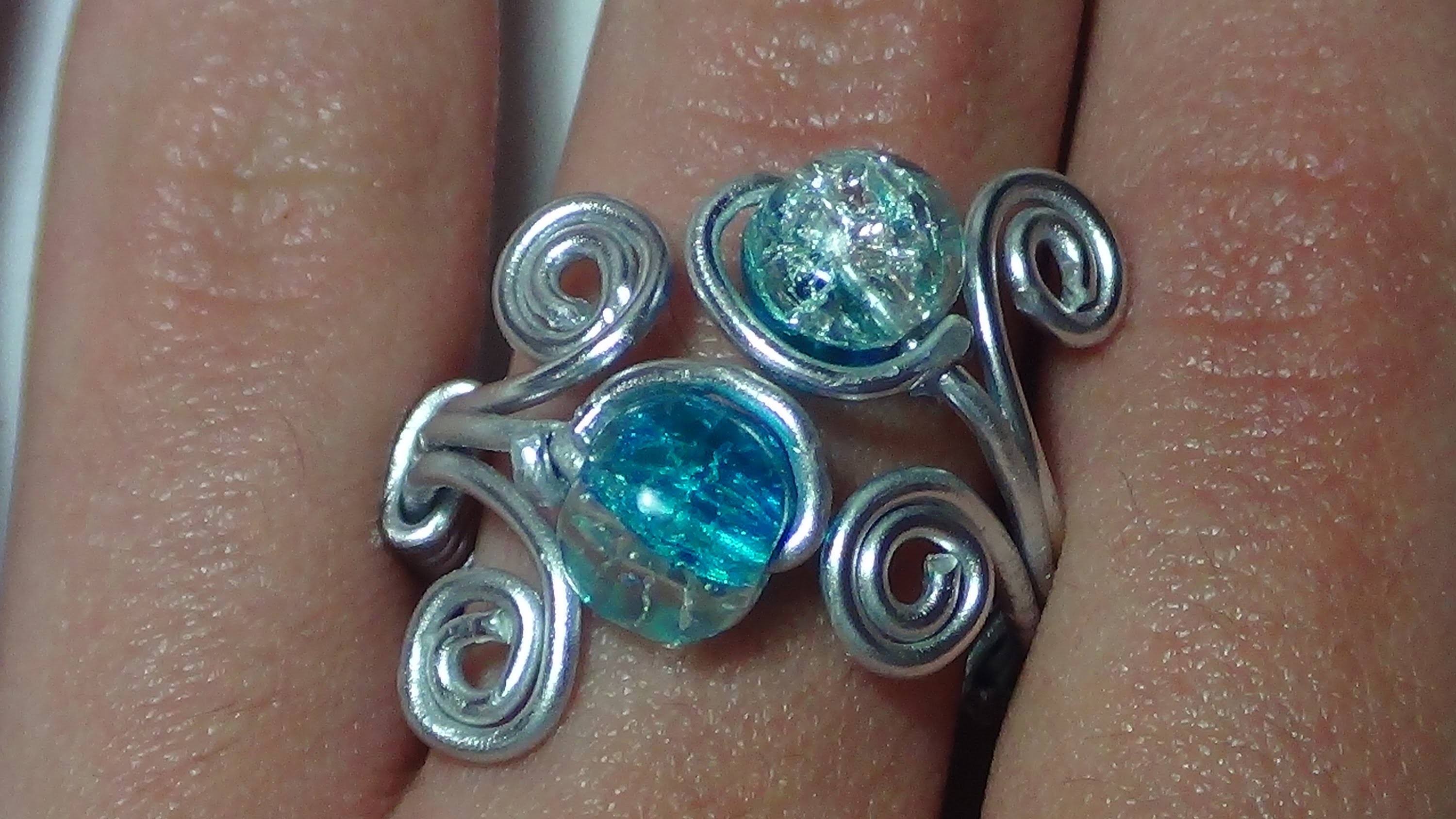 DIY anillo de alambre con perlas ♥ FACIL