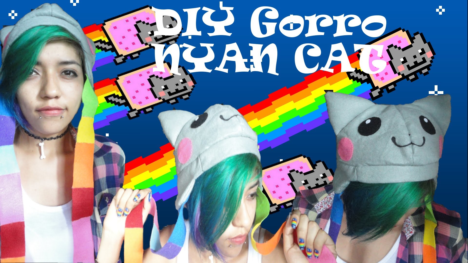 DIY ～ ✇ Gorro Nyan Cat ✇ (Nyan Cat Hat)