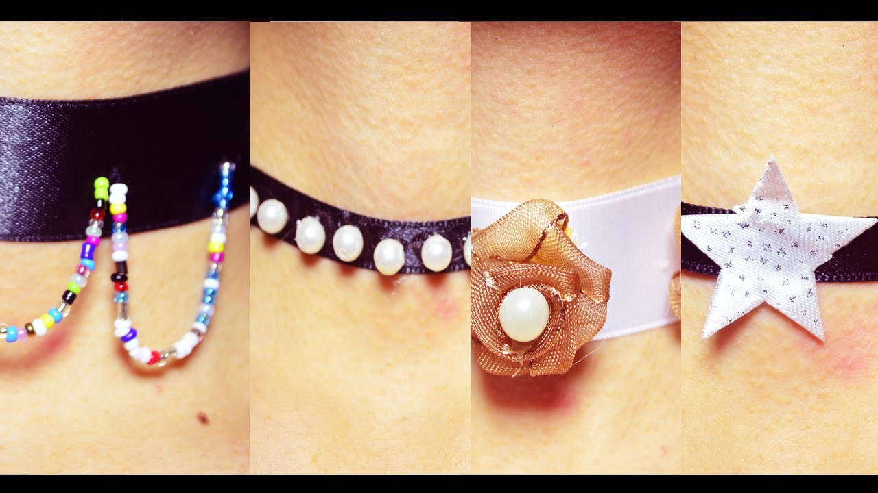 ¡DIY: CHOKER O GARGANTILLAS FACILÍSIMAS!