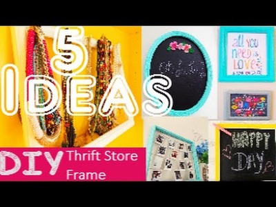 DIY Cuadros reciclados. DIY Thrift store frames