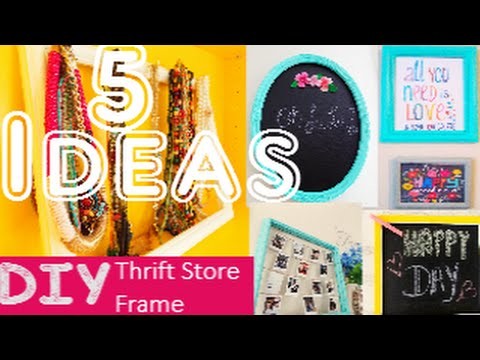DIY Cuadros reciclados. DIY Thrift store frames
