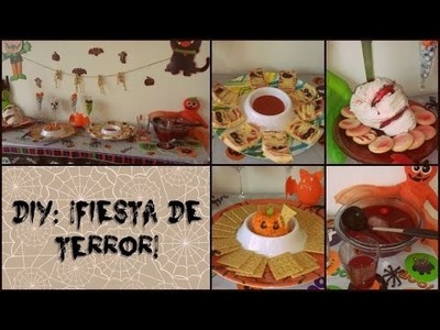 DIY FIESTA DE TERROR. Halloween. Día de Muertos