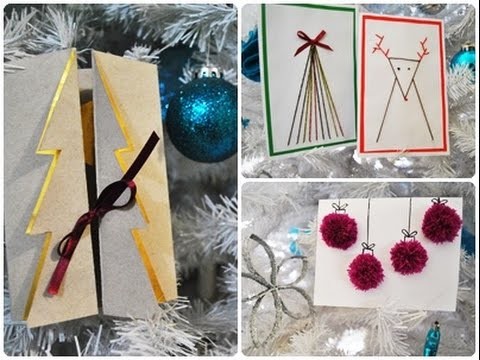 DIY -  4 TARJETAS NAVIDEÑAS