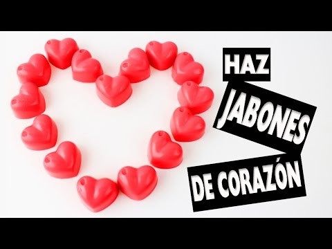 DIY | JABONES DE CORAZÓN EN 5 MINUTOS - Manualidades fáciles