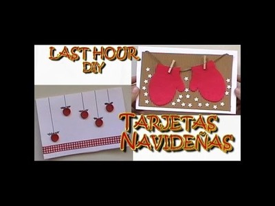 DIY Tarjetas navideñas de última hora. Last hour christmas card