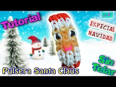 ♥ Tutorial[ESPECIAL NAVIDAD]: Pulsera Santa Claus (sin telar) ♥