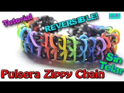 ♥ Tutorial: Pulsera Reversible Zippy Chain de gomitas (sin telar) ♥