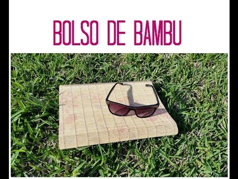 DIY bolso de bambu con cartón
