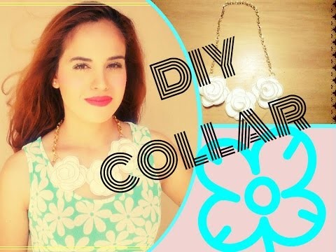 DIY collar de flores (fieltro)