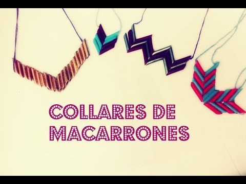 DIY Collar de macarrones !!!!
