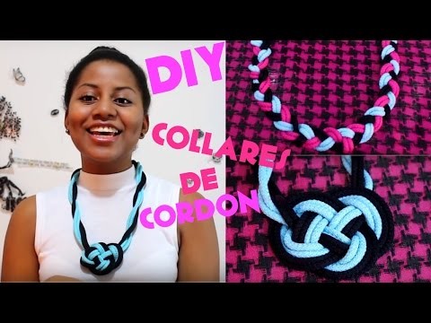 DIY COLLARES TRENZADO DE CORDONES | Camideas