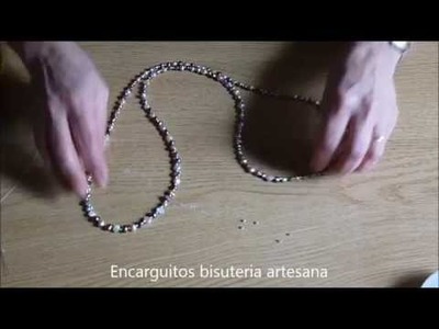 DIY Como hacer un collar de perlas de colores