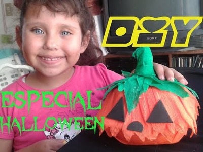 DULCERO CALABAZA ESPECIAL DE HALLOWEEN. PUMPKIN CANDY BOX DIY