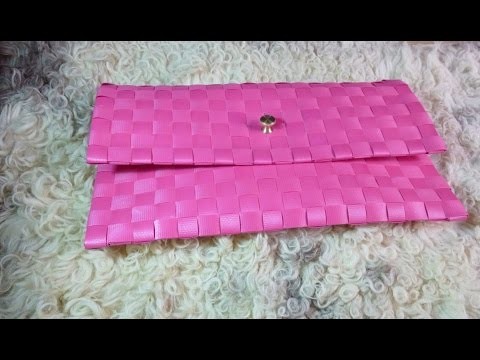 Como hacer un bolso con mantel individual Bolso fiesta rosa DIY