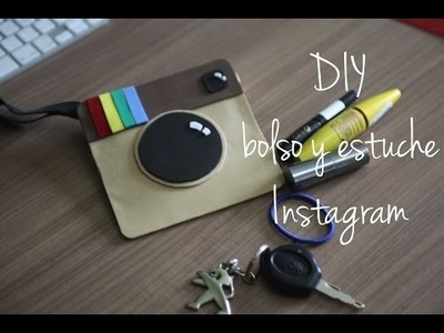 Manualidad Bolso Estuche de Instagram!! DIY Sin coser!! Regreso clases ♥ logo emoticon lapicera