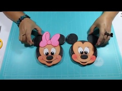 DIY Tarjetitas Mickey y Minnie  en Foami, Goma Eva, Microporoso Easy Crafts