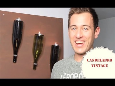 DIY: Cómo crear un candelabro vintage con botellas de vino!