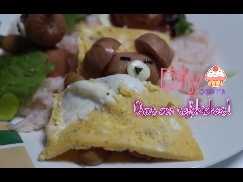 Bento de osos kawaii con salchichas|| DIY con Pe