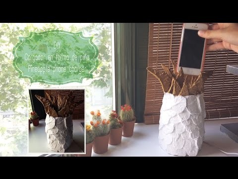 DIY: Cargador en forma de piña | Pineapple phone charger