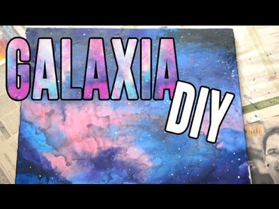 DIY- Cuadro de galaxia hecha de crayolas|CcoriStudio
