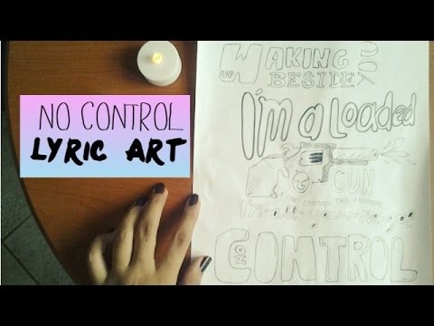 DIY: No control lyric art-One Direction