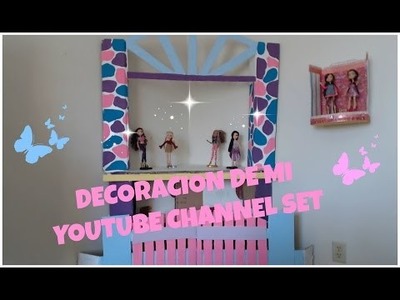 DIY Decoracion de mi Youtube Channel hecho de carton - Ever After High-BRATZ - manualidades