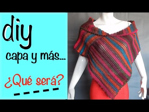 Capa Poncho Chaleco Bufanda Ganchillo, Crochet Diy Layer Up and more
