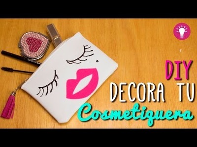 DIY Cosmetiquera Fácil - Decora y Renueva tu Bolsa de Maquillaje - Mini Tip# 75