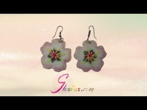 DIY Pendientes Flor de Almendro (Fieltro)- DIY Almond flower earrings
