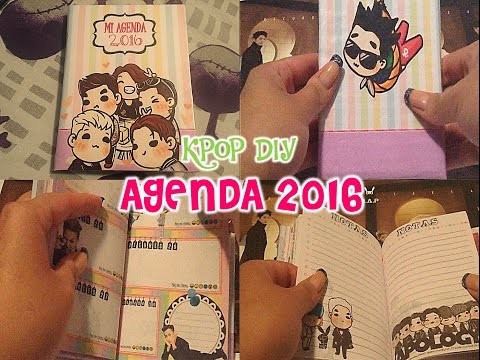 KPOP DIY Como hacer una agenda 2016