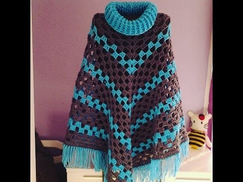 Poncho a crochet muy fácil #DIY #tutorial